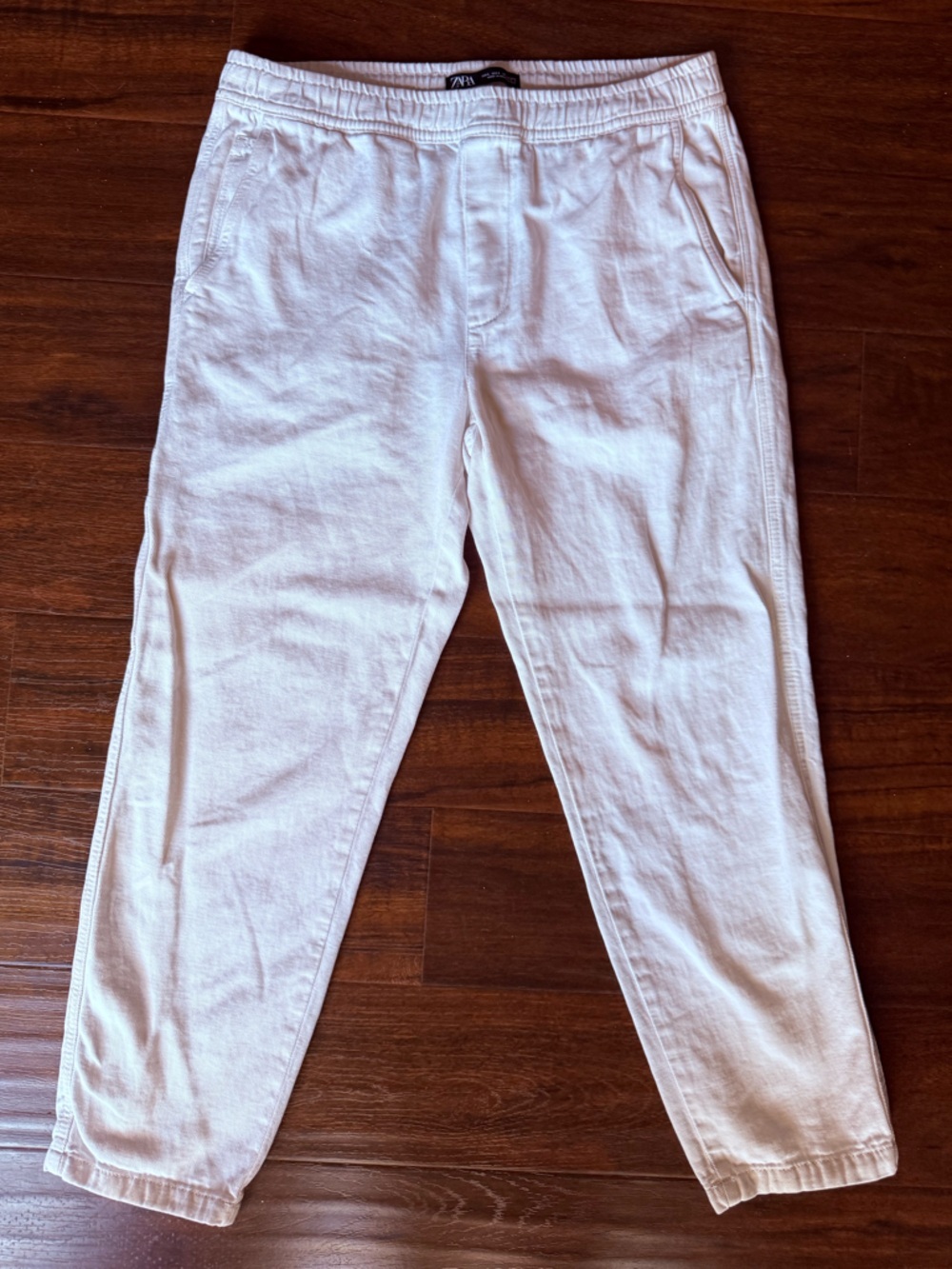 Zara x dnwr white cargo pants size large - Picture 2 of 4